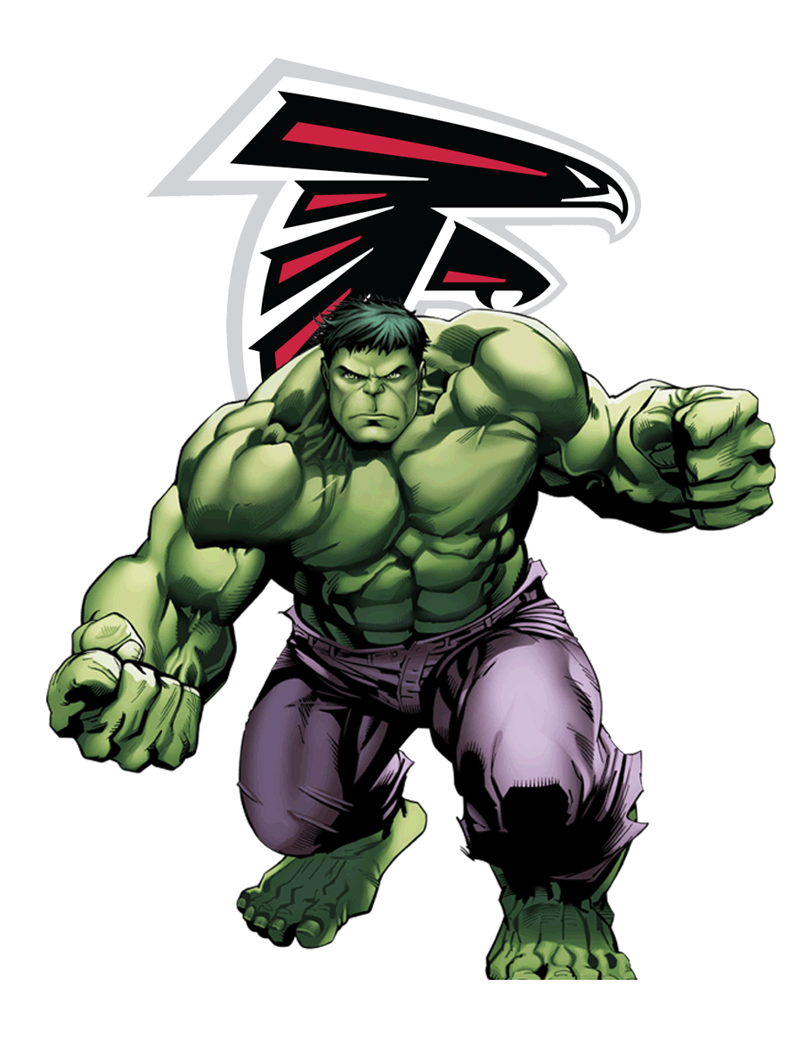 Atlanta Falcons Hulk Logo vinyl decal